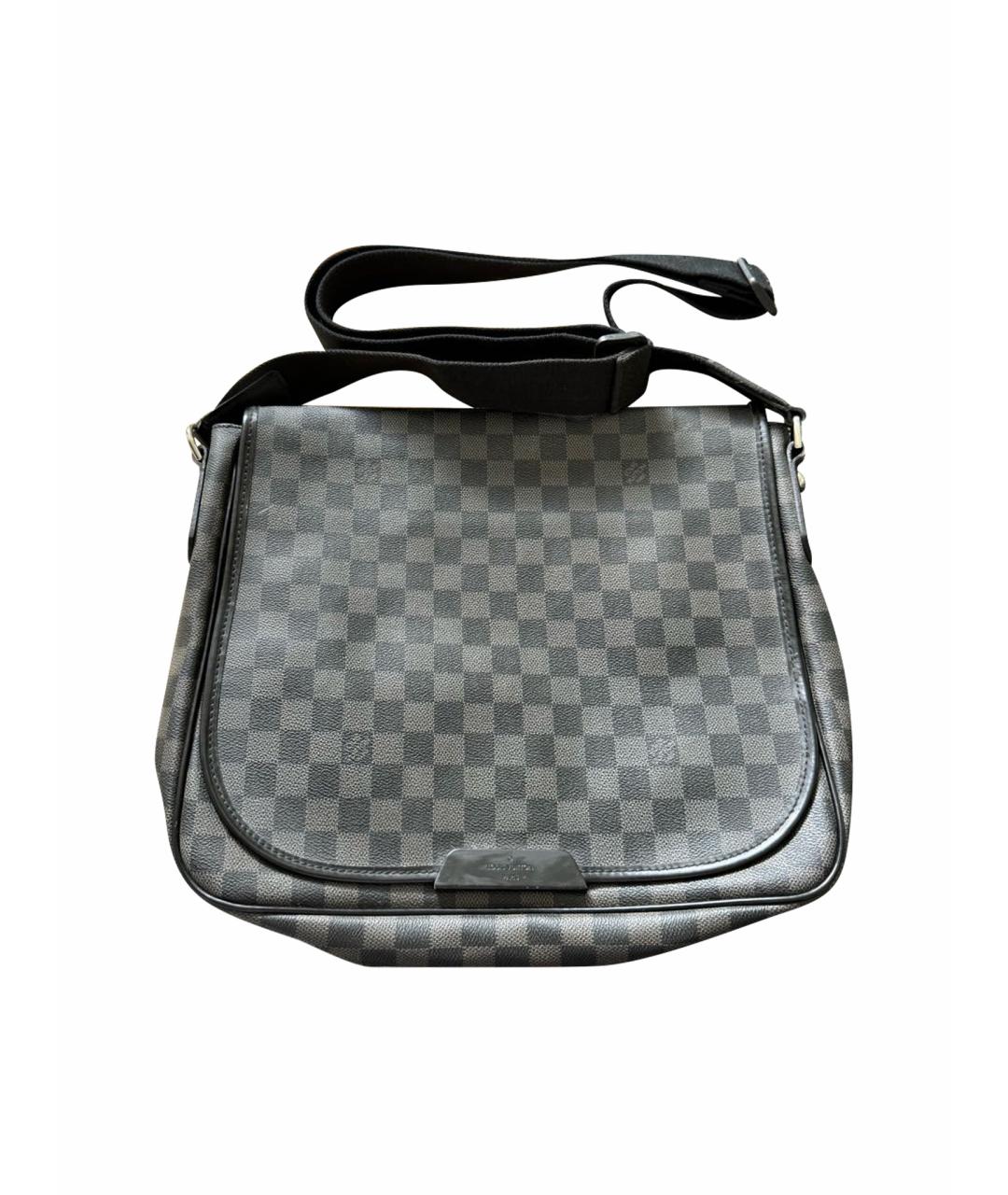 LOUIS VUITTON Черный портфель из искусственной кожи, фото 1