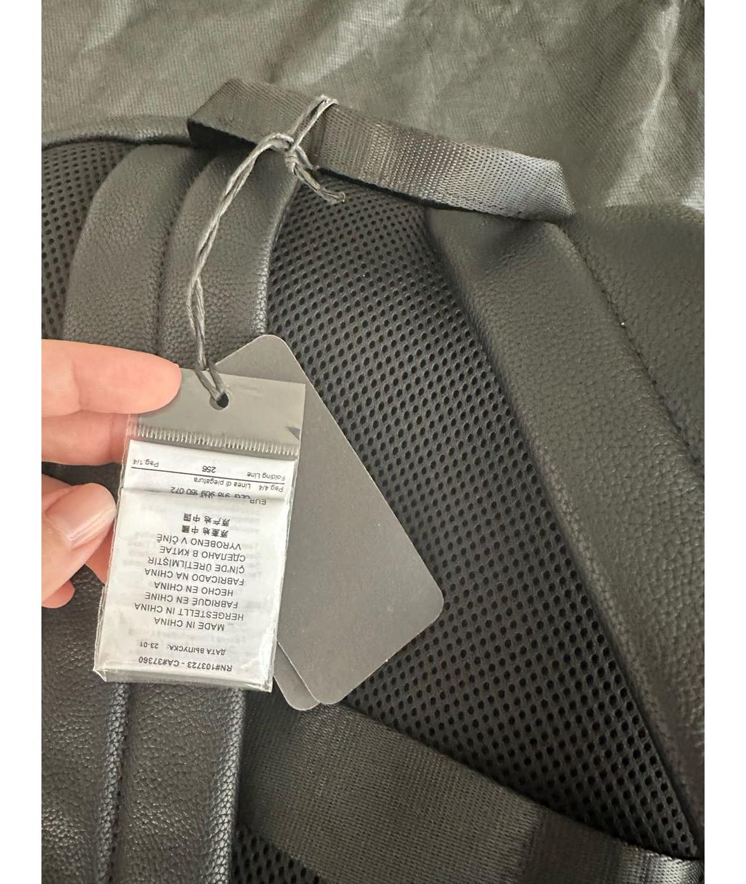 ARMANI EXCHANGE Черный рюкзак из искусственной кожи, фото 8