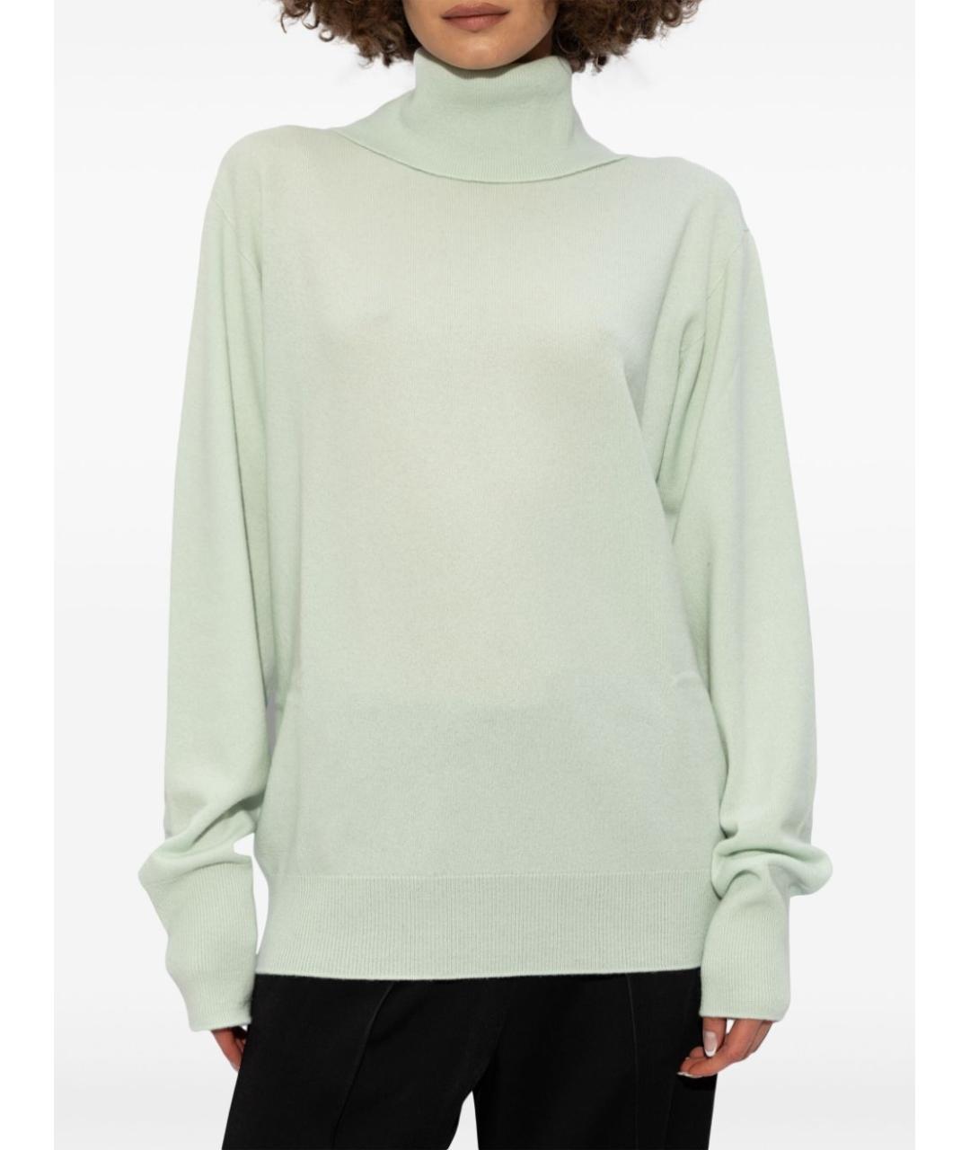 JIL SANDER Зеленый кашемировый джемпер / свитер, фото 2
