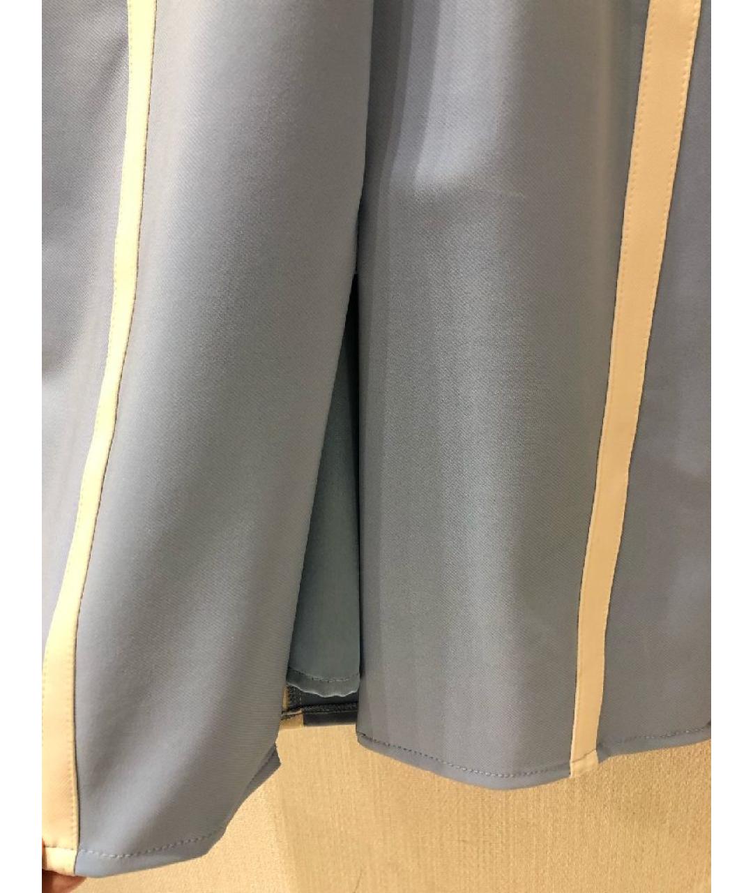 ELISABETTA FRANCHI Голубое полиамидовое платье, фото 6