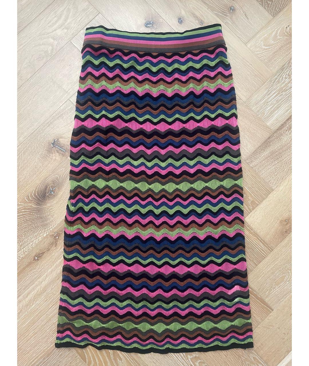 M MISSONI Мульти вискозная юбка миди, фото 9