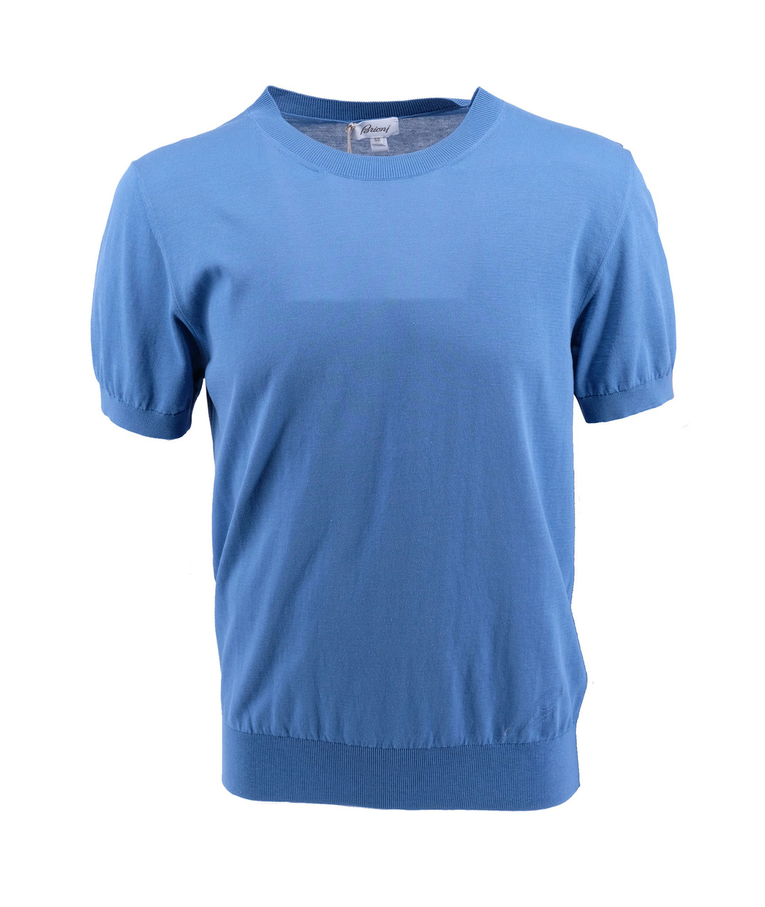 BRIONI Синяя хлопковая футболка, фото 1