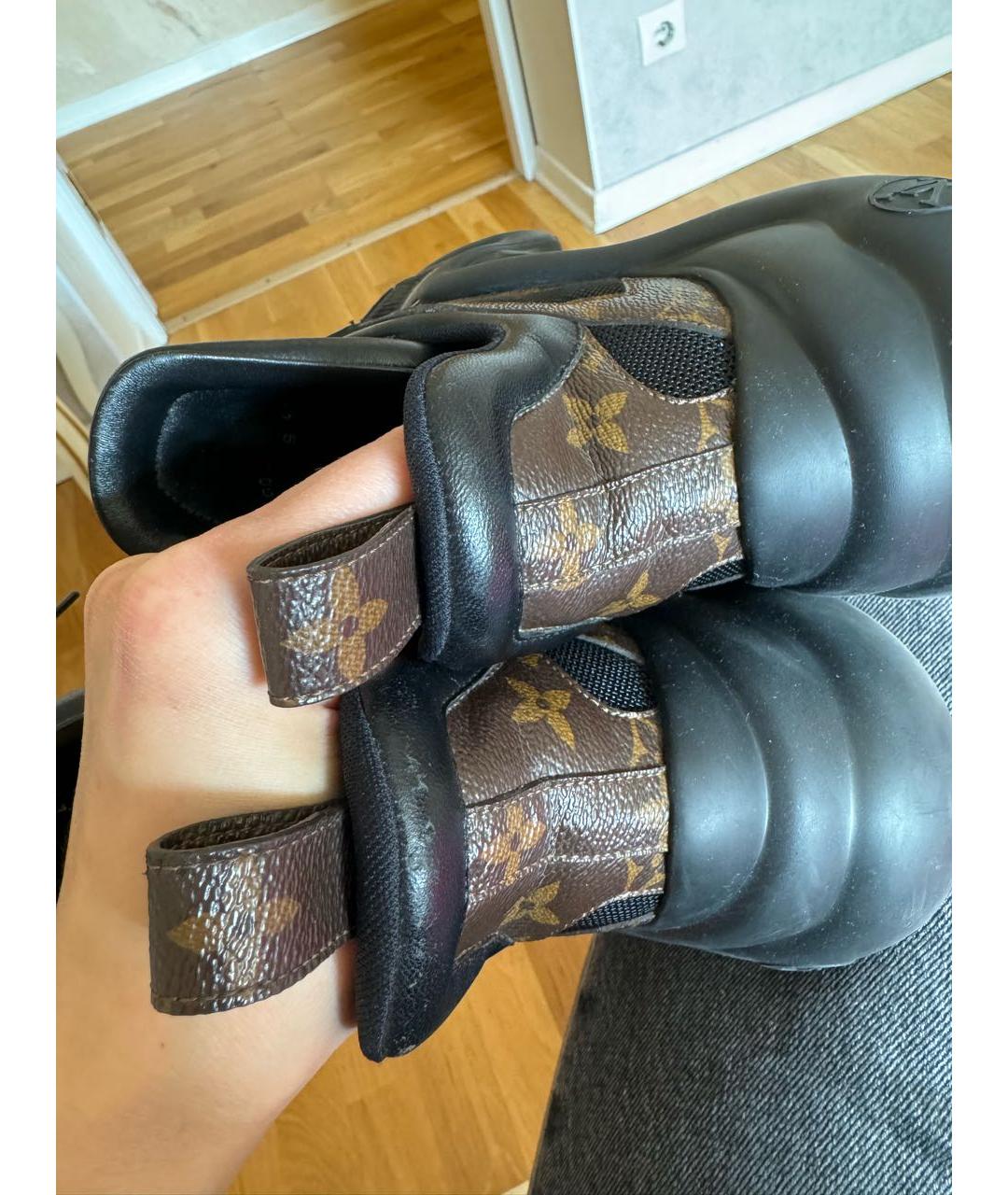 LOUIS VUITTON Черные кроссовки, фото 7