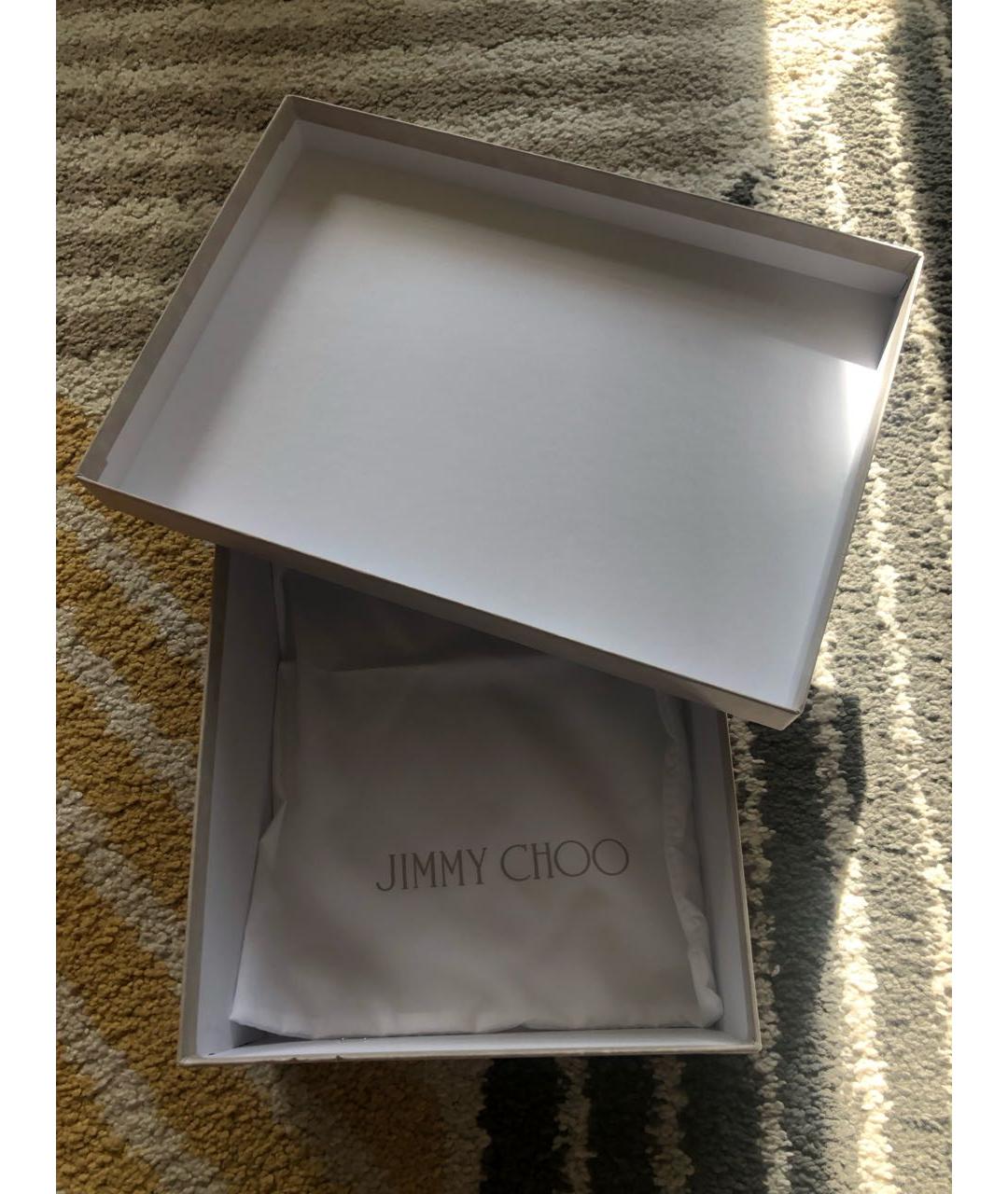 JIMMY CHOO Розовые кожаные босоножки, фото 4