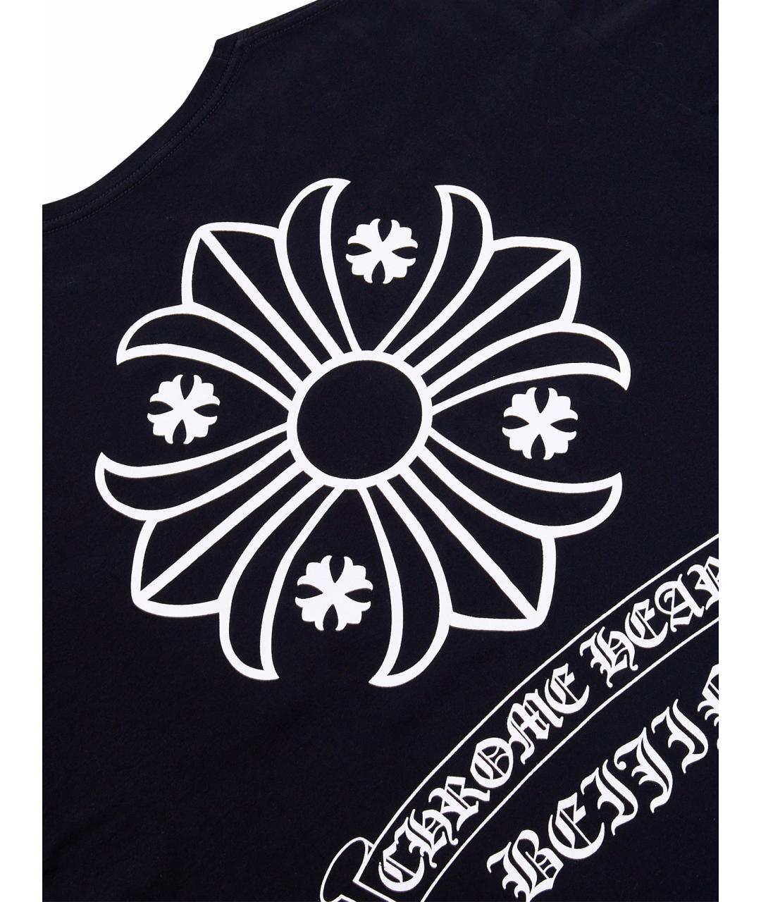 CHROME HEARTS Черная хлопковая футболка, фото 4