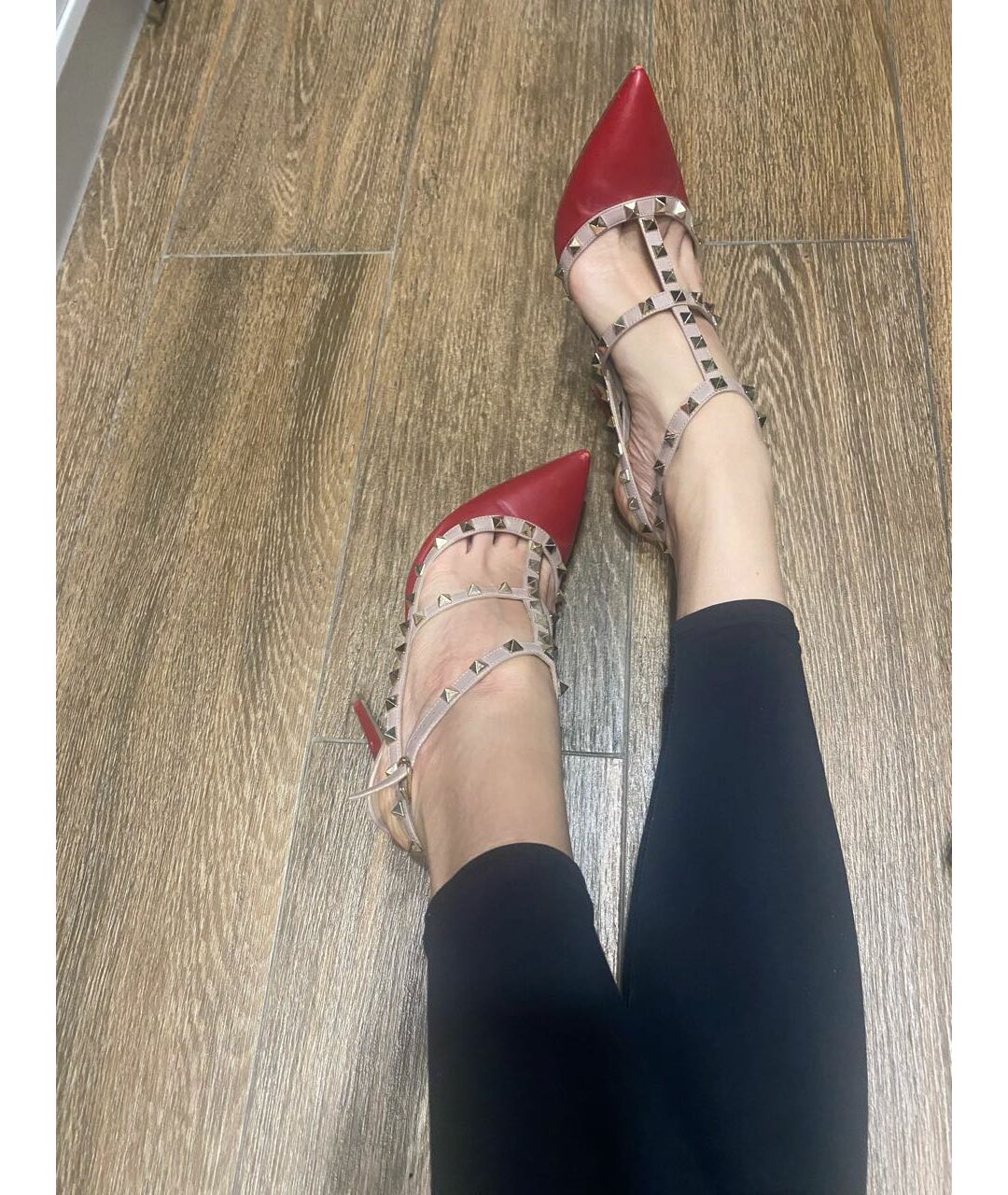 VALENTINO Красные кожаные туфли, фото 7