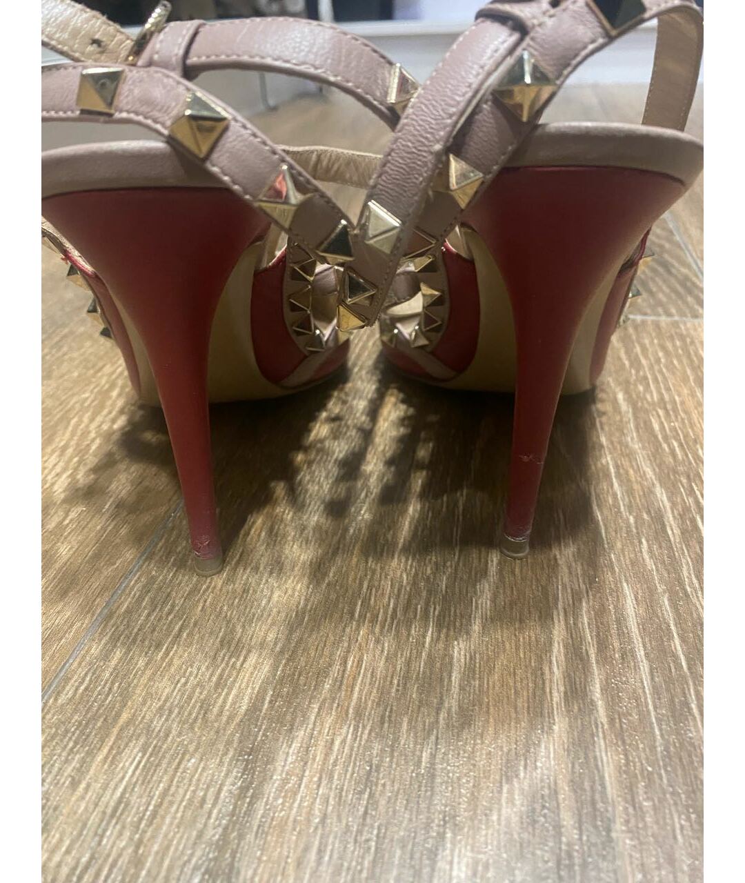 VALENTINO Красные кожаные туфли, фото 5