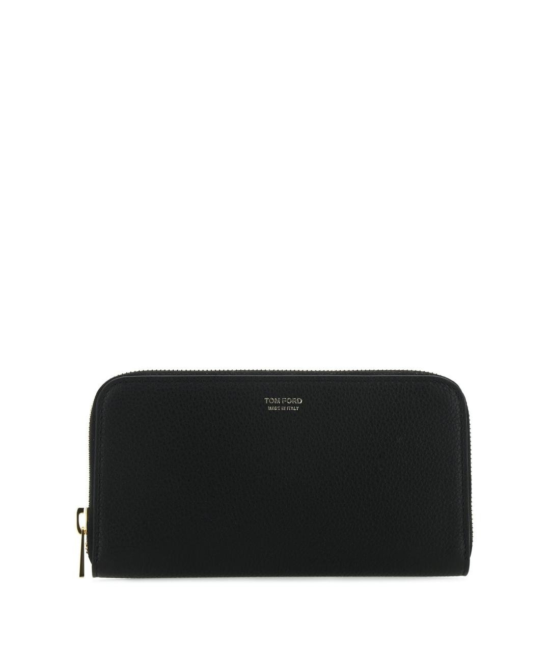 TOM FORD Черный кожаный кошелек, фото 1