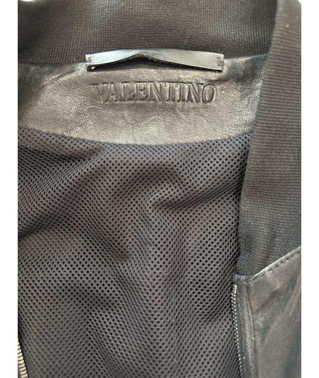 VALENTINO Черная кожаная куртка, фото 7