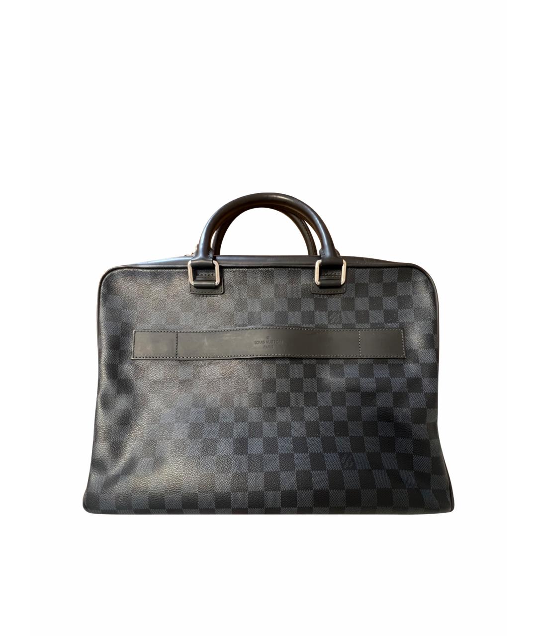 LOUIS VUITTON Синий кожаный портфель, фото 1
