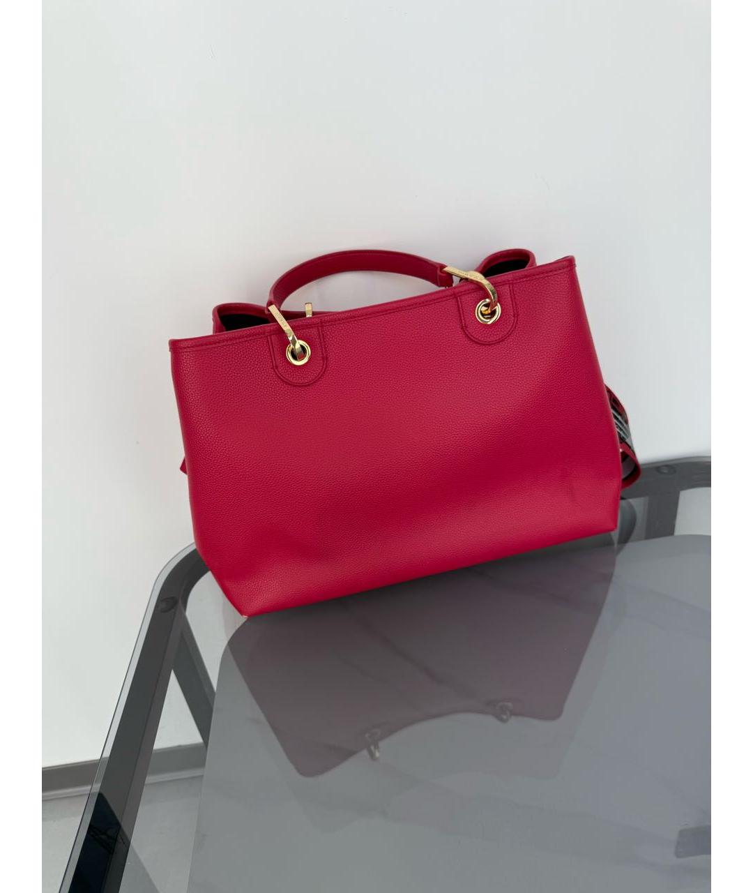 EMPORIO ARMANI Красная сумка тоут, фото 8