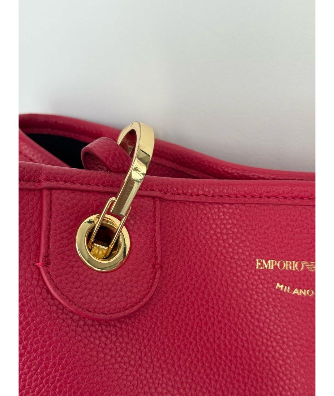 EMPORIO ARMANI Красная сумка тоут, фото 4