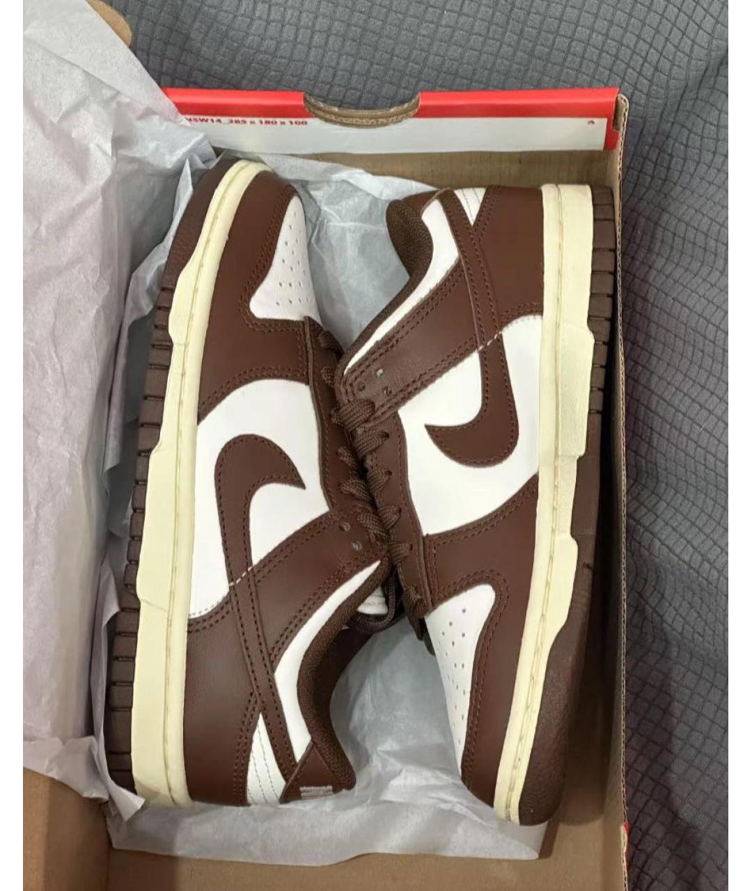 NIKE Коричневые кожаные кеды, фото 5