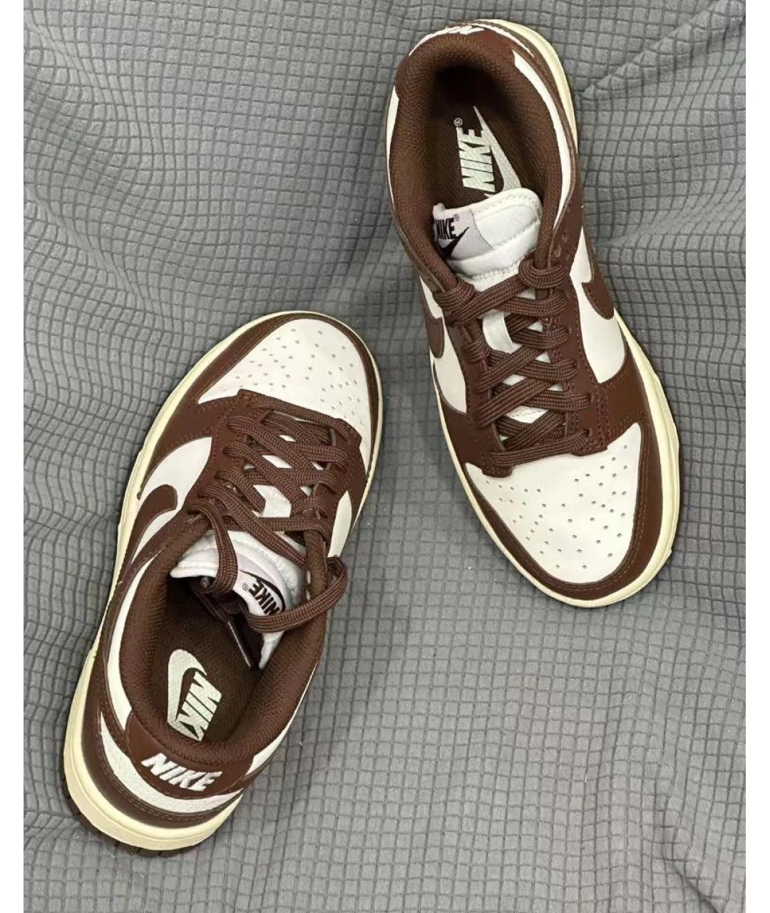 NIKE Коричневые кожаные кеды, фото 6