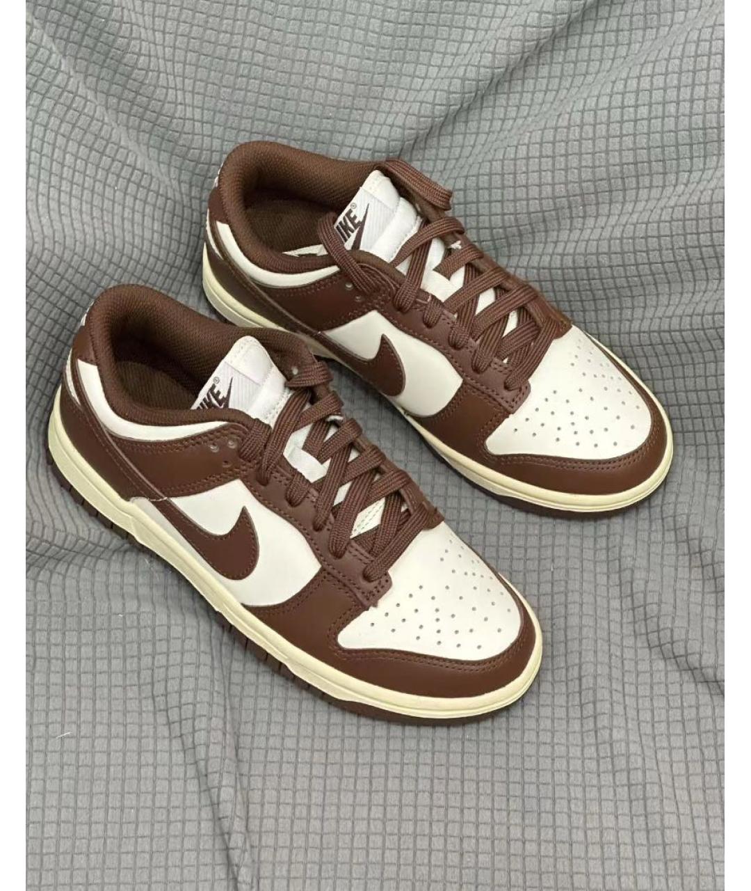 NIKE Коричневые кожаные кеды, фото 8