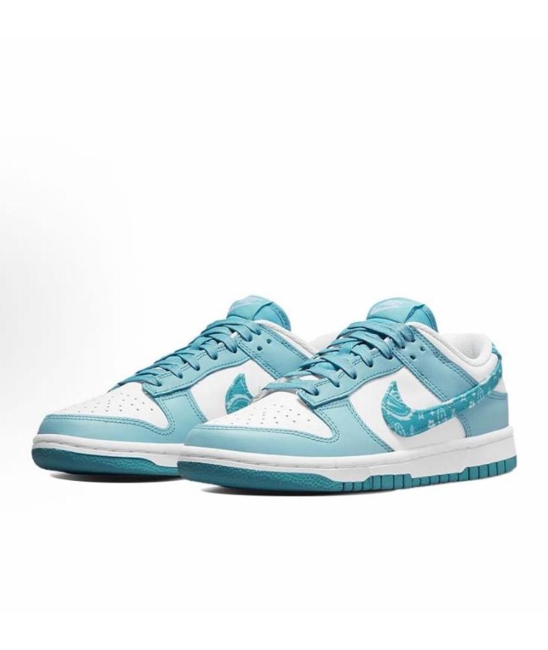NIKE Голубые кожаные кеды, фото 3