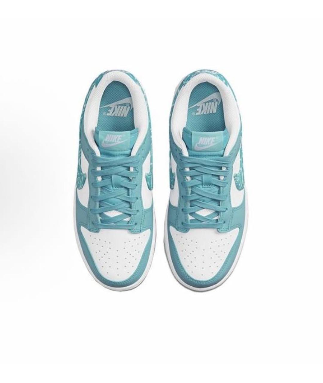 NIKE Голубые кожаные кеды, фото 2