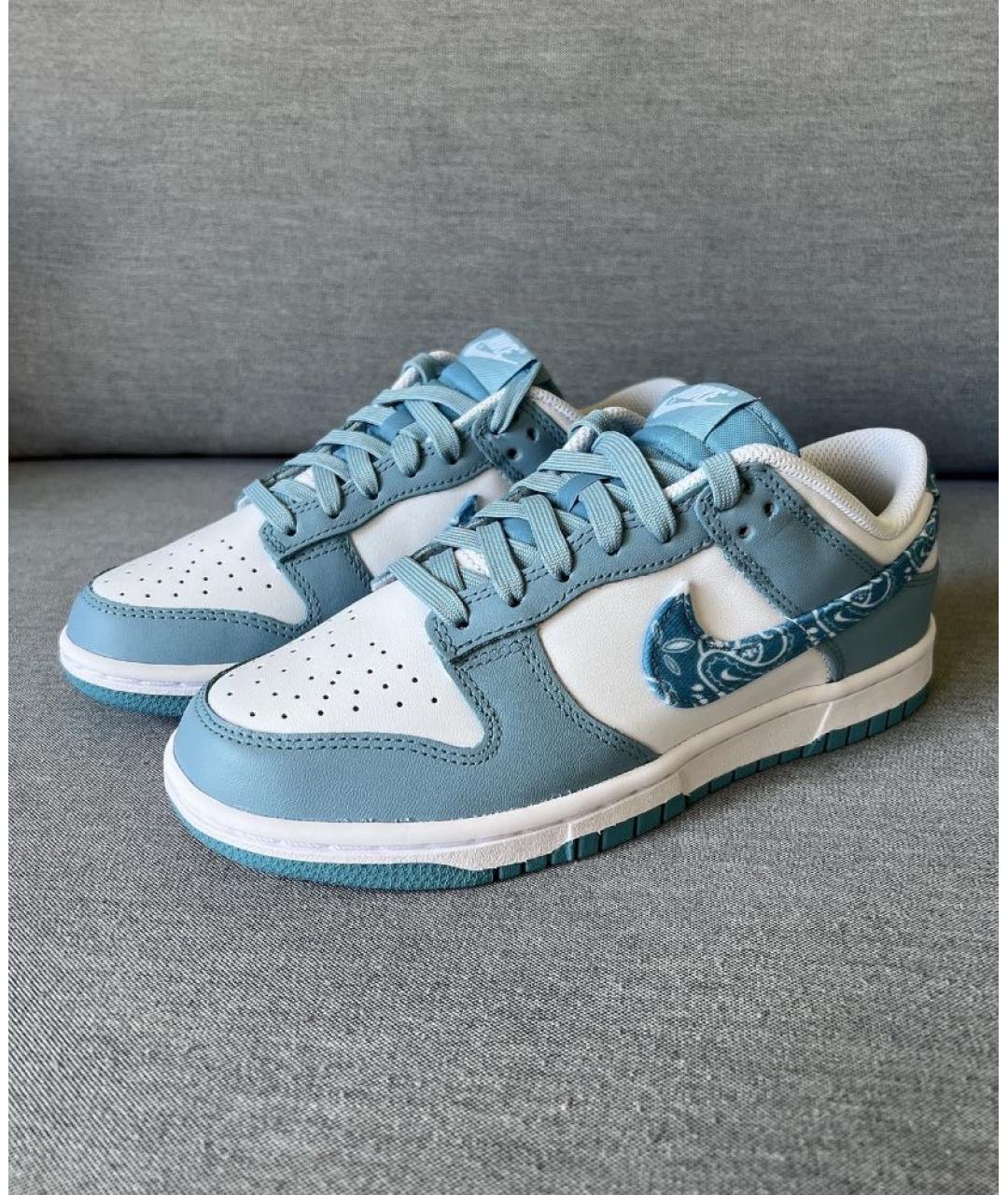 NIKE Голубые кожаные кеды, фото 8