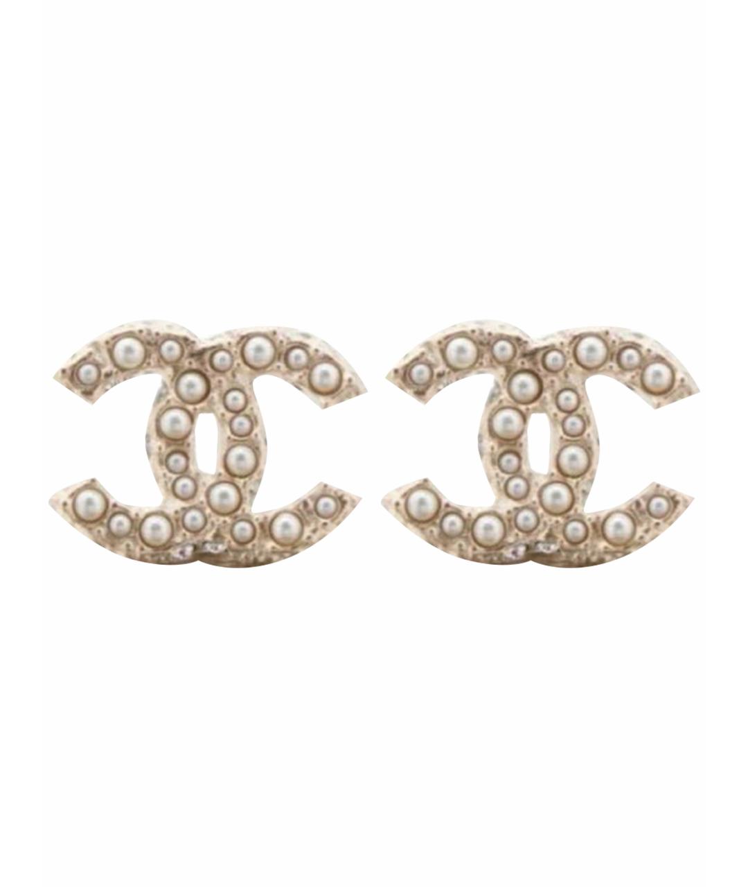 CHANEL Золотые серьги из желтого золота, фото 1