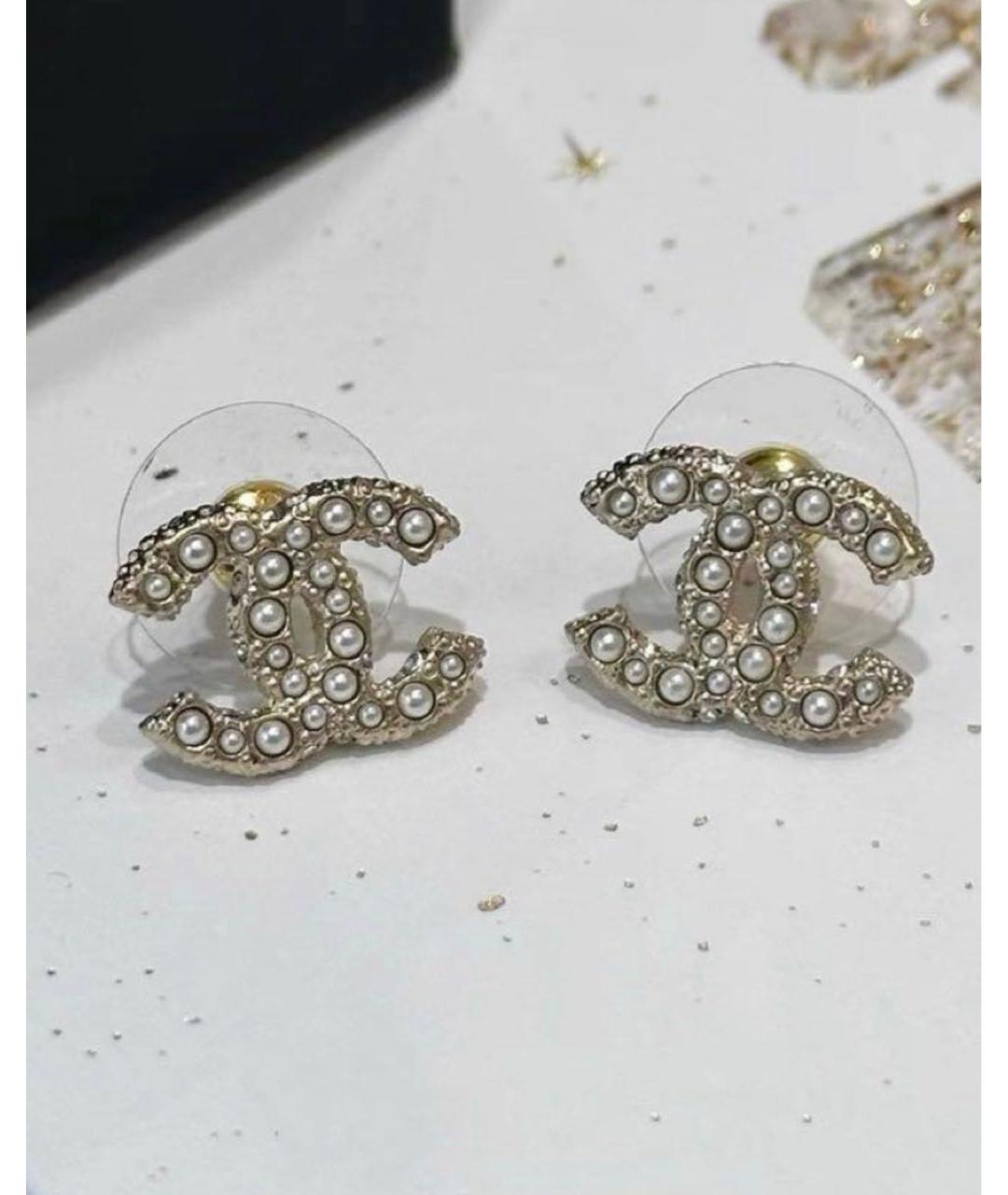 CHANEL Золотые серьги из желтого золота, фото 3