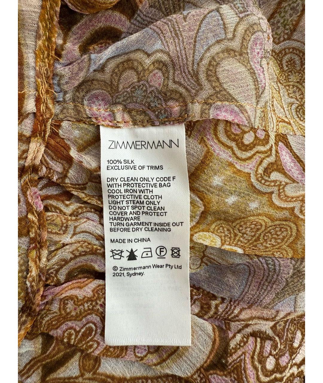 ZIMMERMANN Шелковое коктейльное платье, фото 7