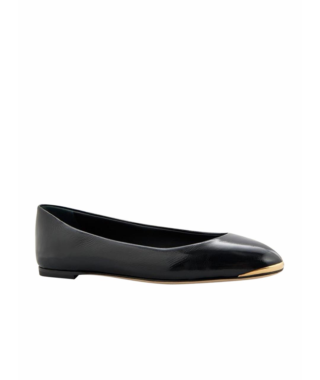 GIUSEPPE ZANOTTI DESIGN Черные балетки из лакированной кожи, фото 1