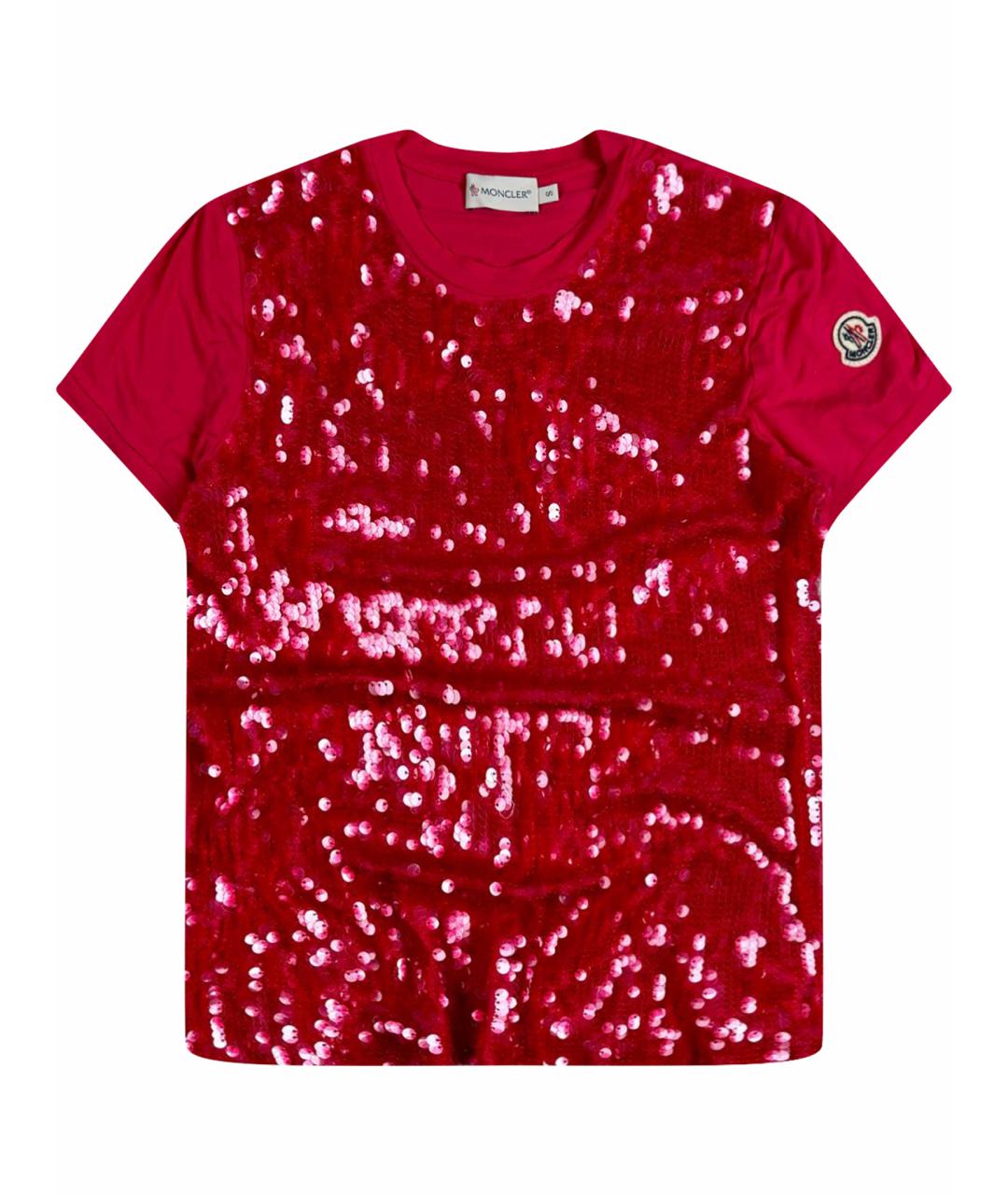 MONCLER Фуксия футболка, фото 1