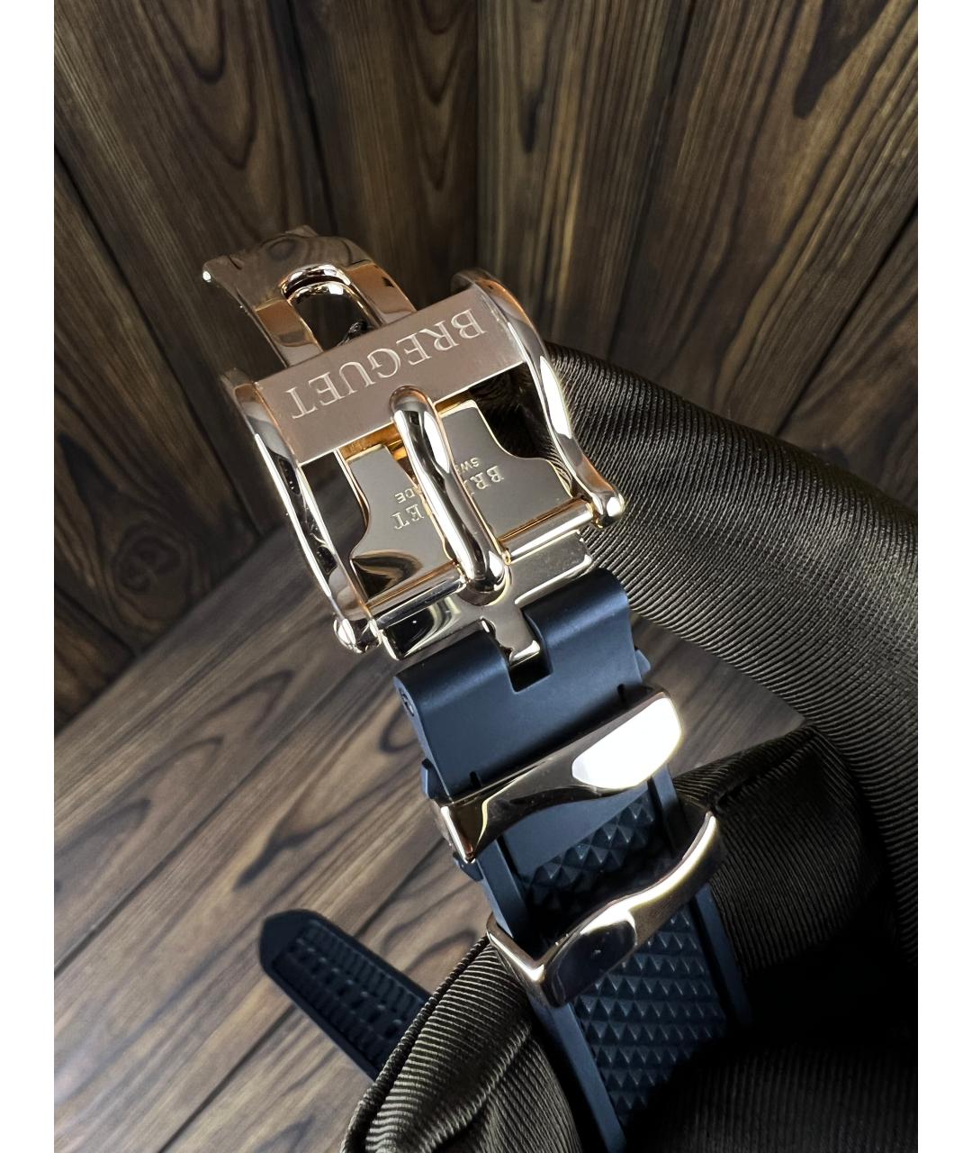 Breguet Черные часы из розового золота, фото 7