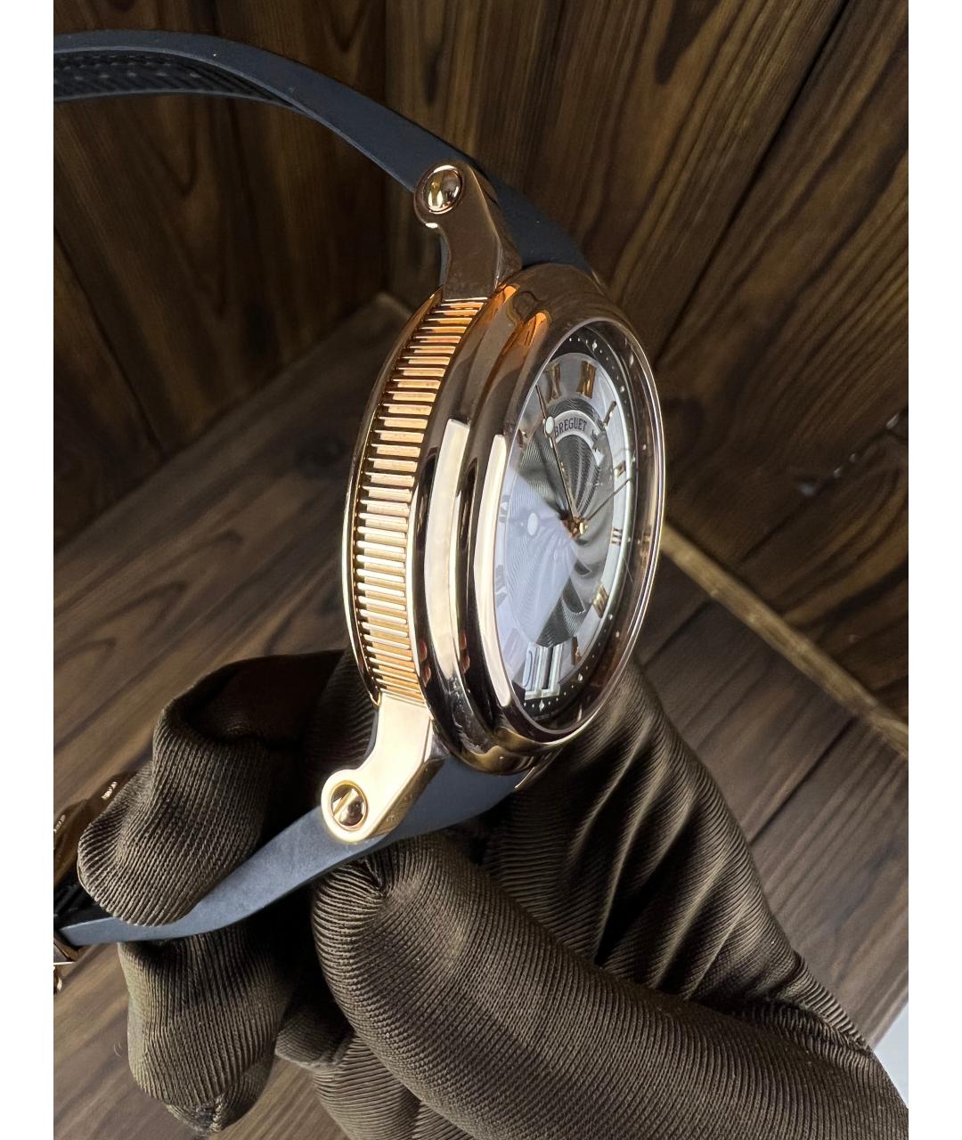 Breguet Черные часы из розового золота, фото 4