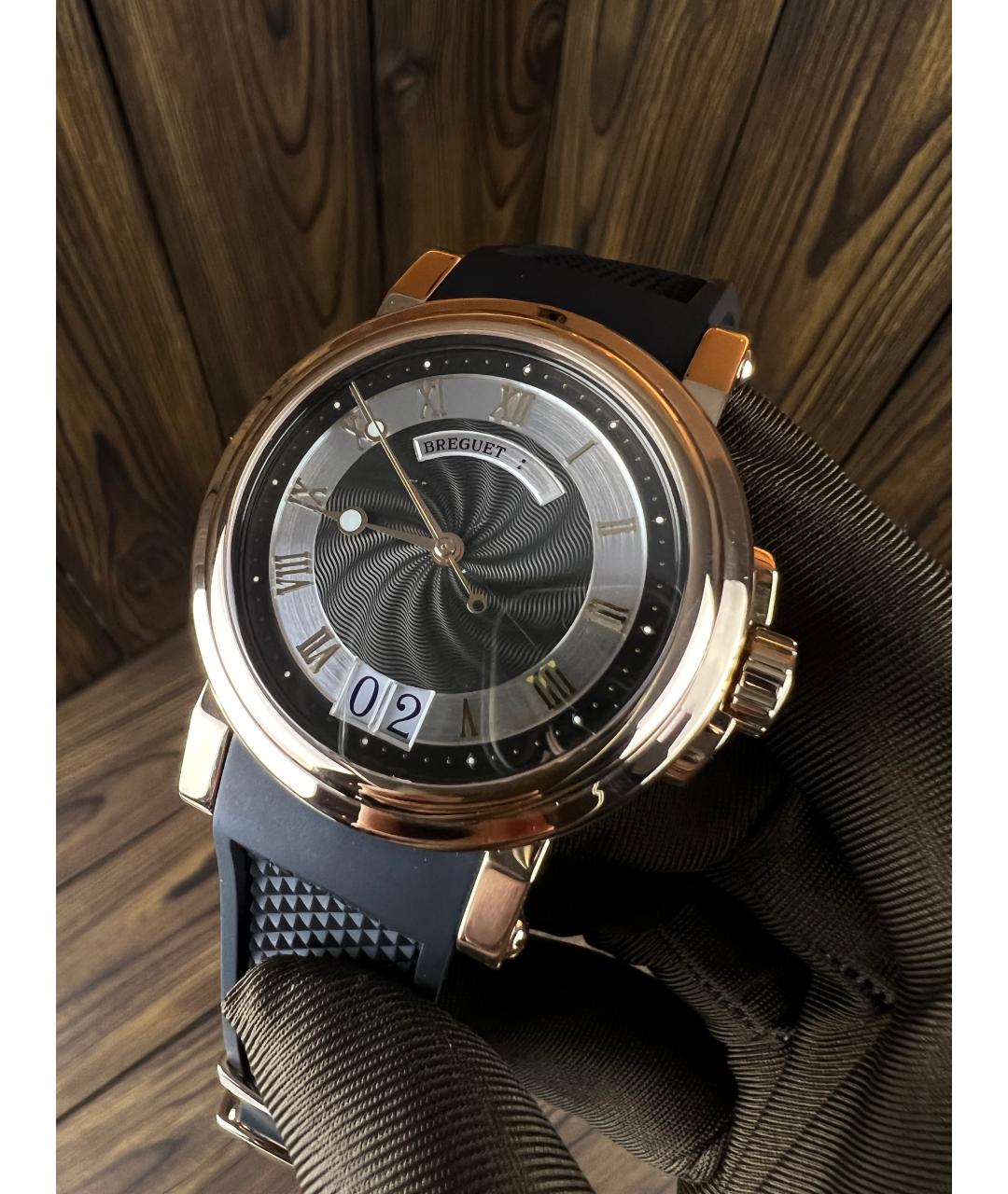 Breguet Черные часы из розового золота, фото 2