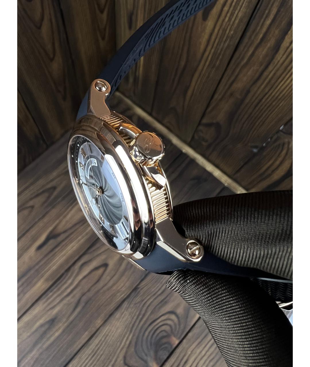 Breguet Черные часы из розового золота, фото 3