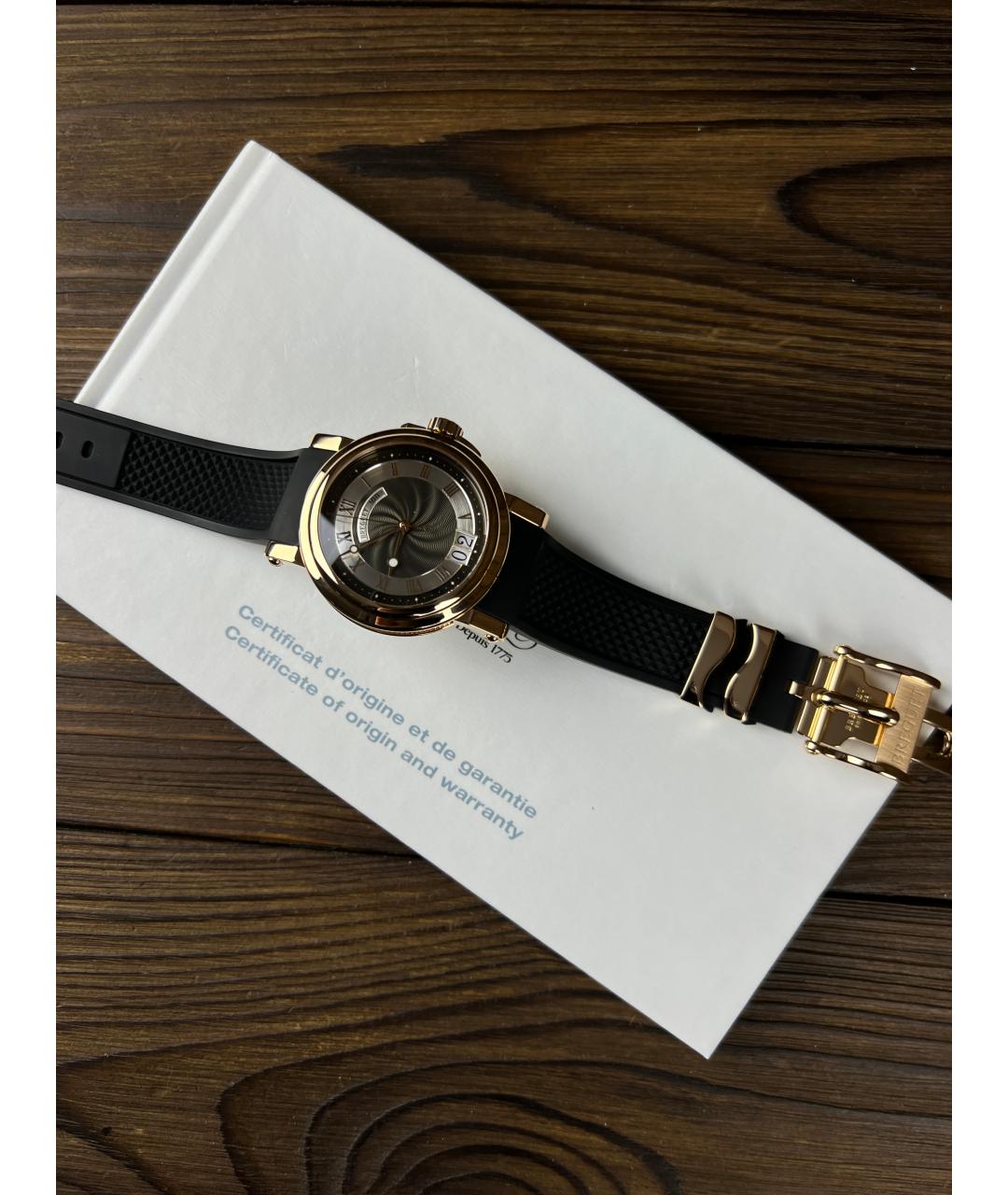Breguet Черные часы из розового золота, фото 5
