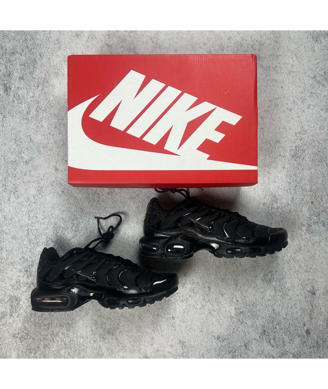 NIKE Черные низкие кроссовки / кеды, фото 2