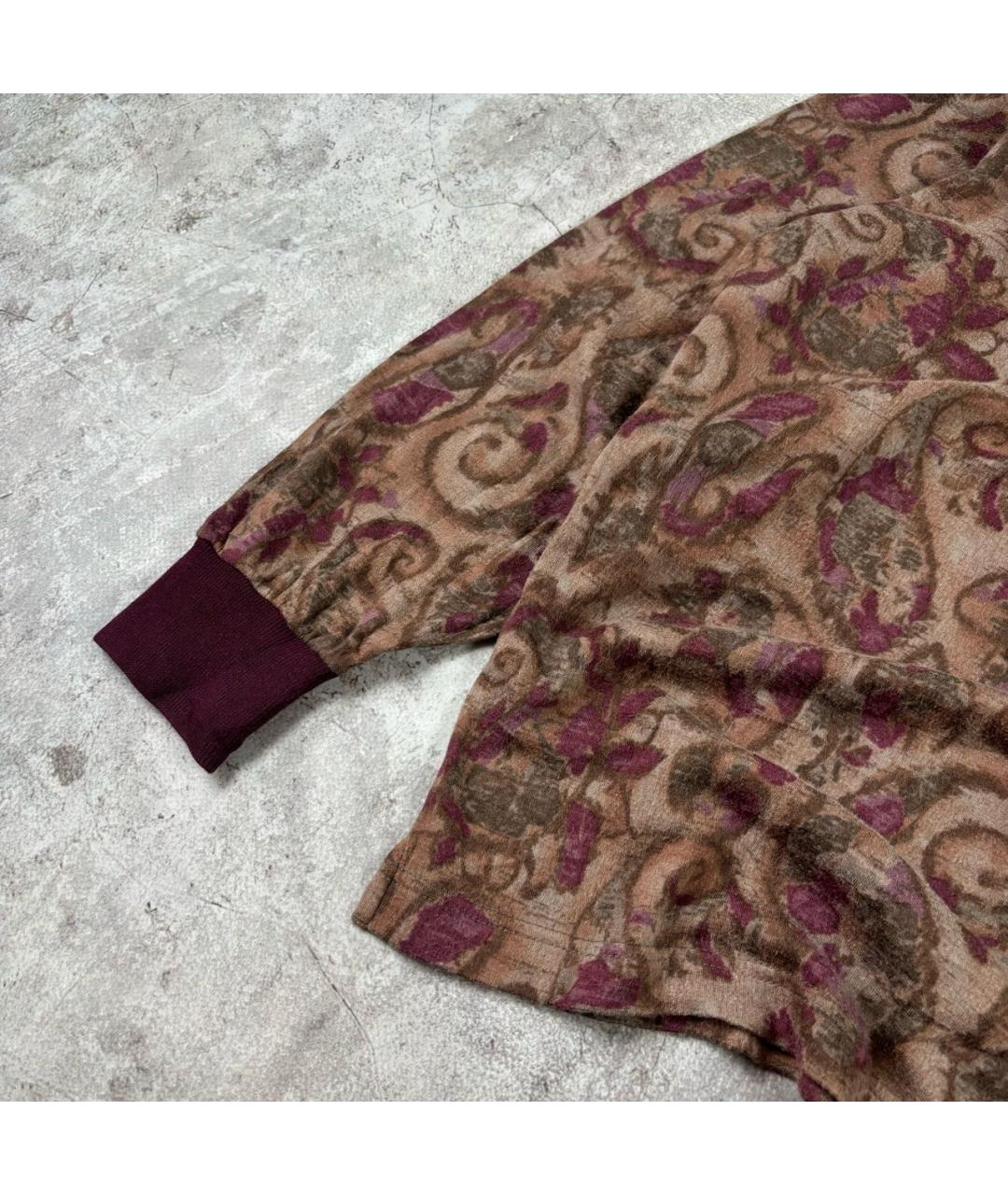 ERMENEGILDO ZEGNA Бордовый хлопковый джемпер / свитер, фото 4
