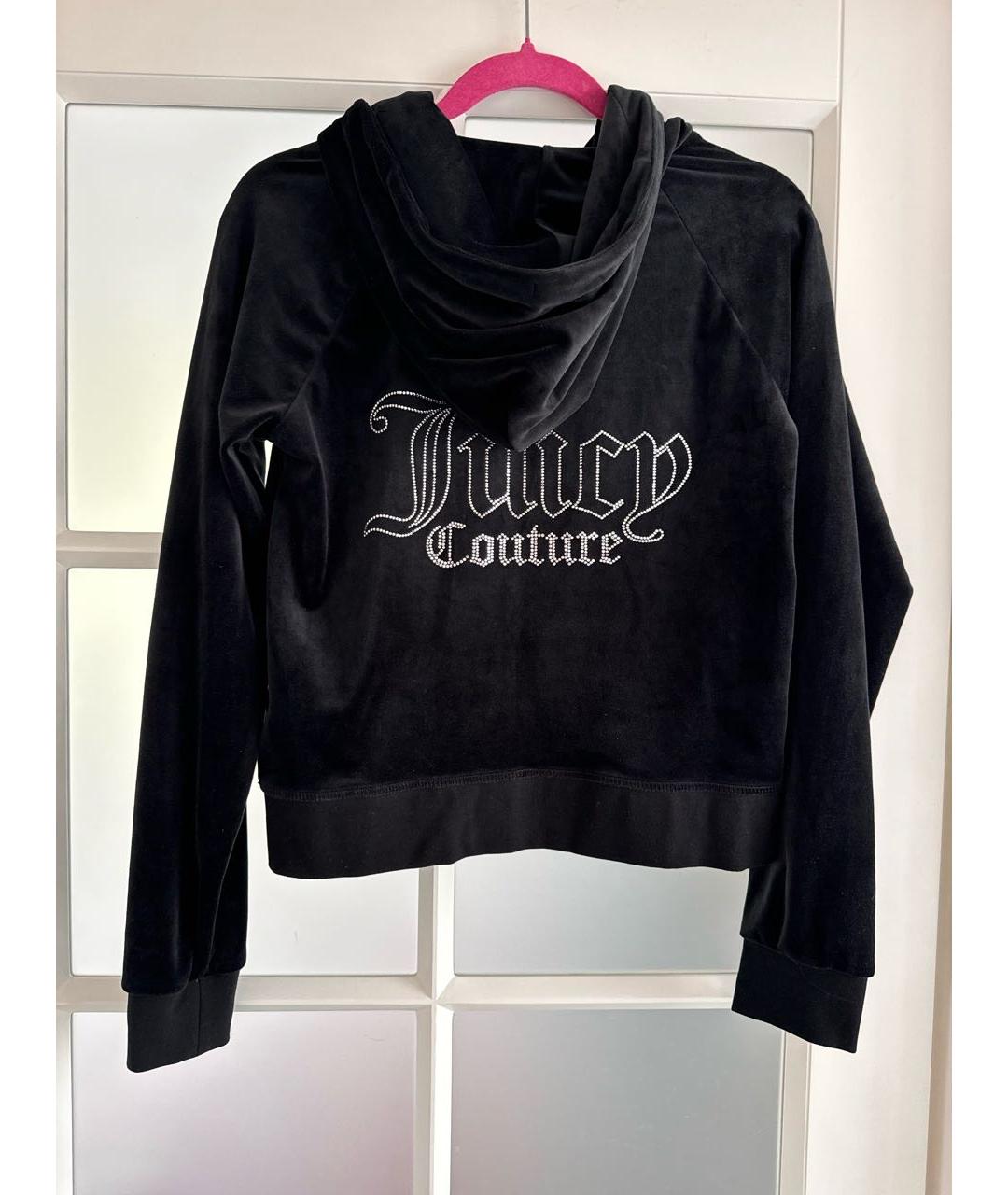 JUICY COUTURE Черный велюровый костюм с брюками, фото 3