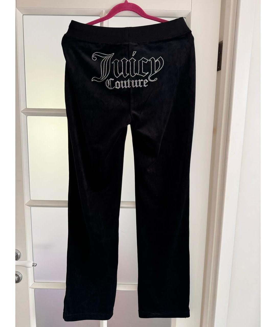 JUICY COUTURE Черный велюровый костюм с брюками, фото 6