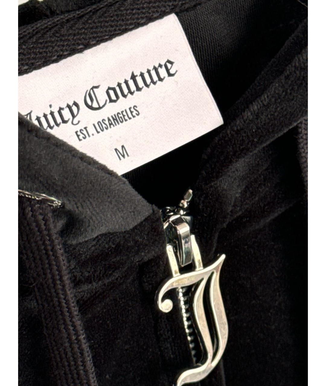 JUICY COUTURE Черный велюровый костюм с брюками, фото 4