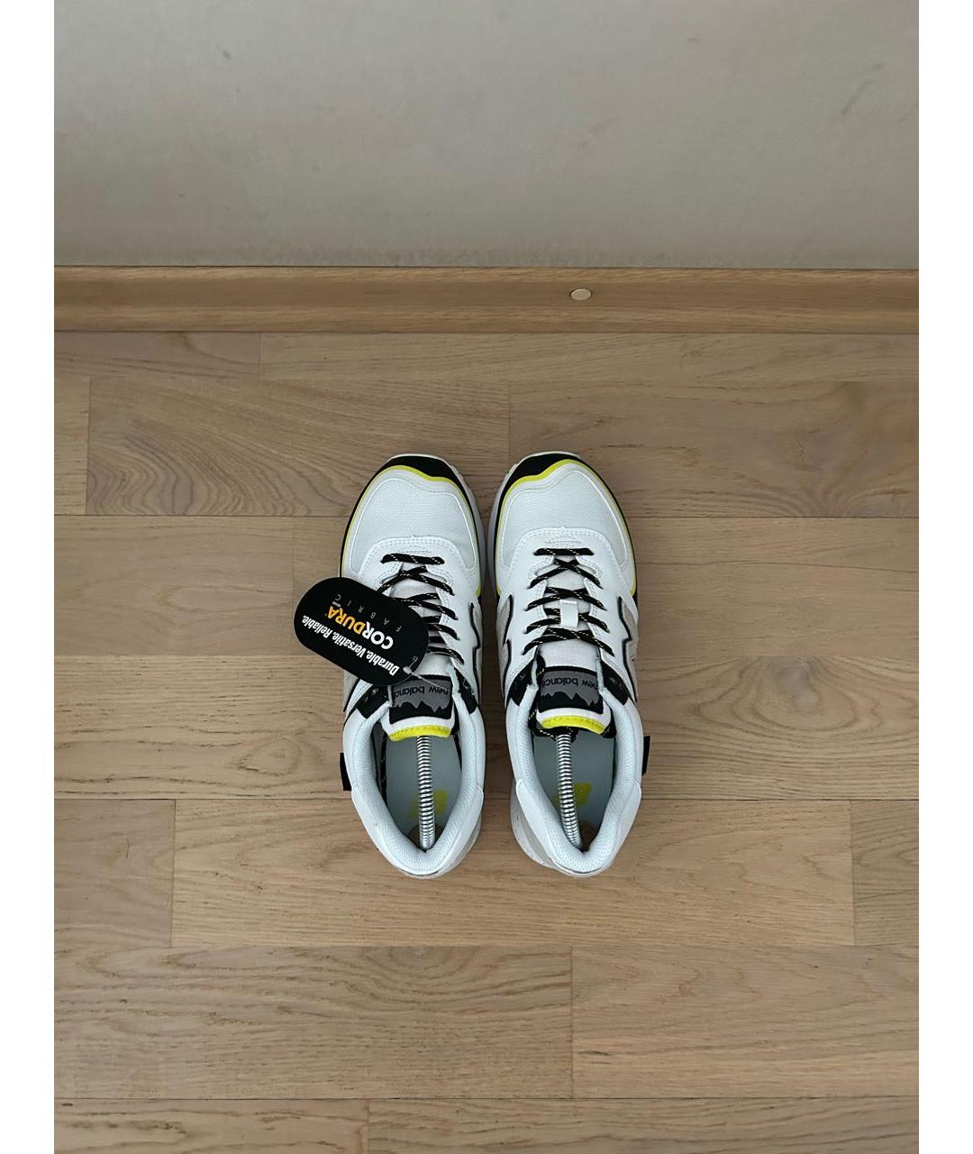 NEW BALANCE Серые синтетические низкие кроссовки / кеды, фото 3