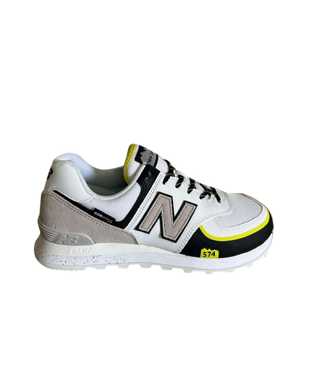 NEW BALANCE Серые синтетические низкие кроссовки / кеды, фото 1