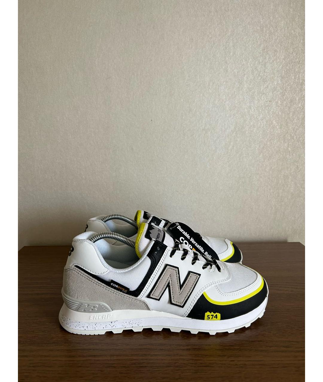 NEW BALANCE Серые синтетические низкие кроссовки / кеды, фото 7