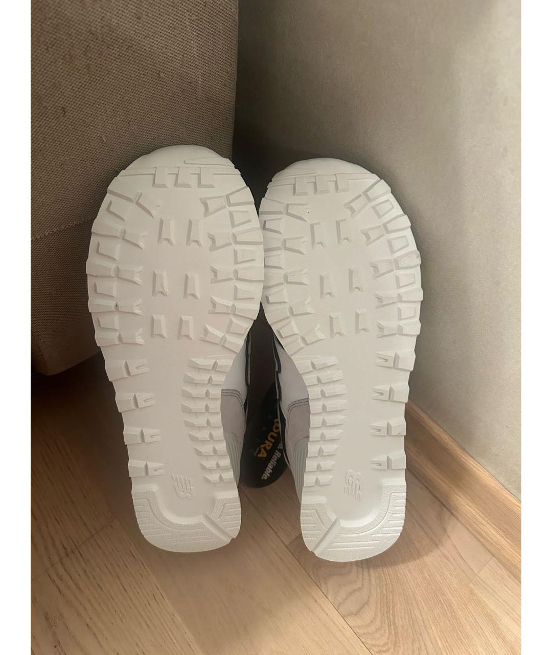 NEW BALANCE Серые синтетические низкие кроссовки / кеды, фото 5