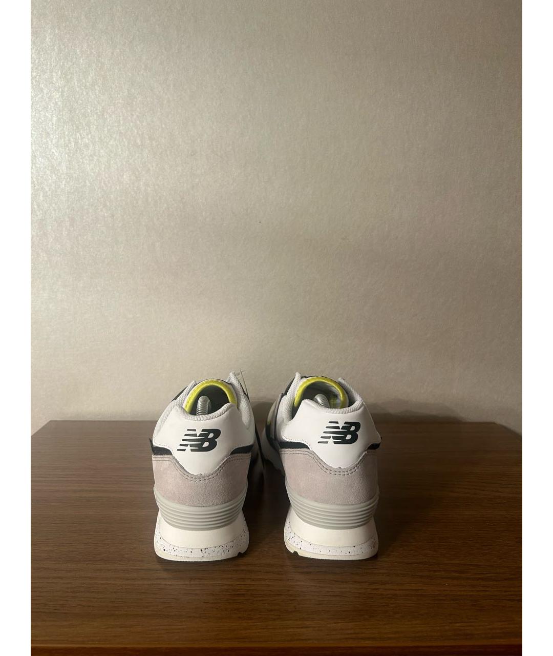 NEW BALANCE Серые синтетические низкие кроссовки / кеды, фото 4