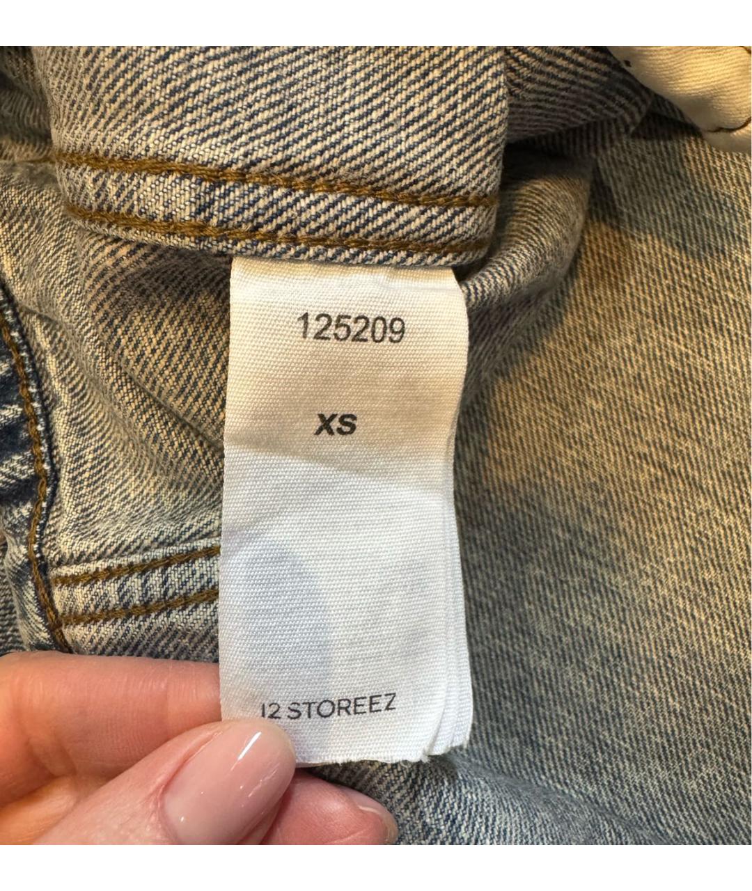 12 STOREEZ Синий деним жилет, фото 4
