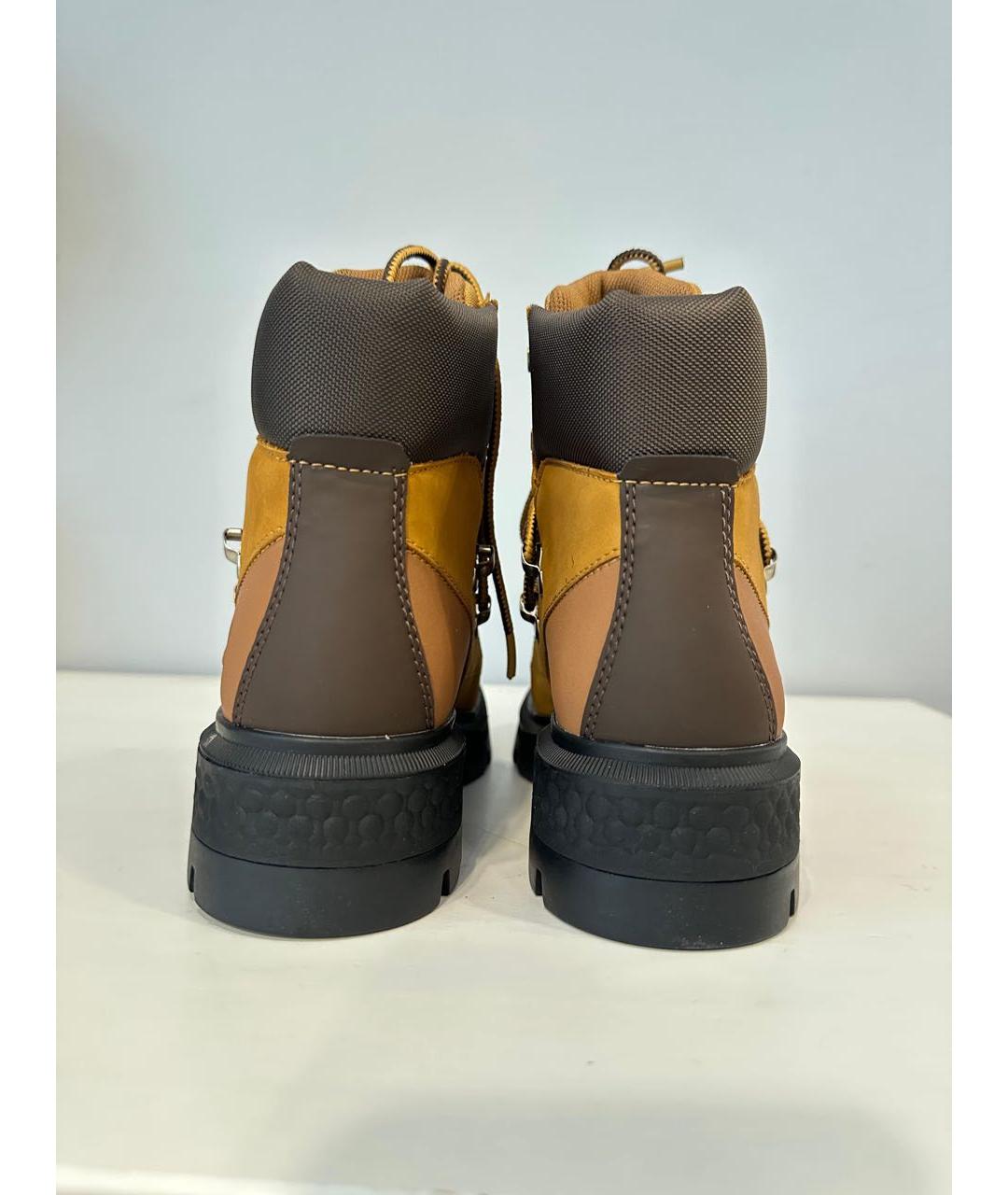 TIMBERLAND Горчичные нубуковые ботинки, фото 4