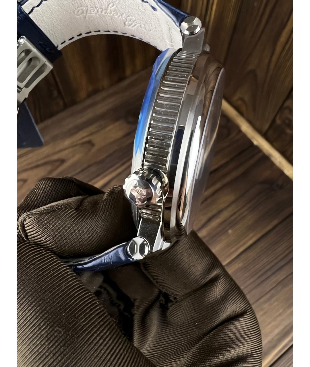 Breguet Темно-синие часы из белого золота, фото 5