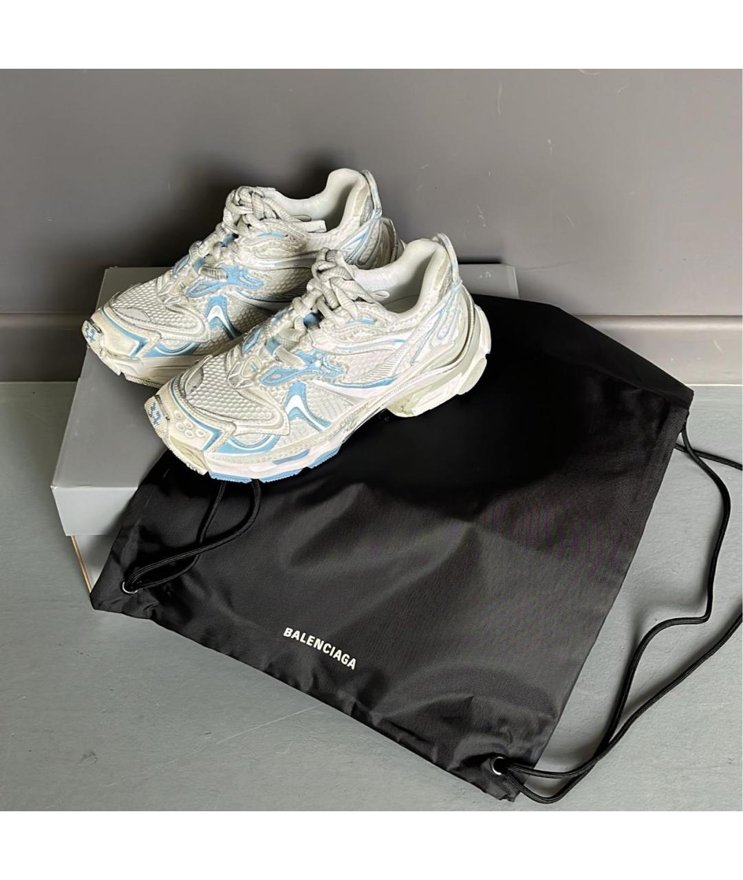 BALENCIAGA Белые кроссовки, фото 5