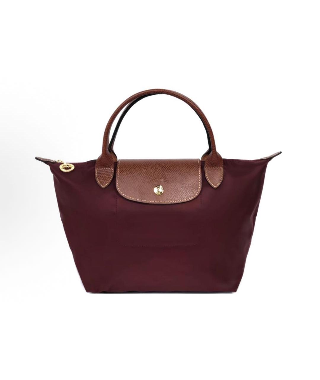 LONGCHAMP Бордовая сумка тоут, фото 4