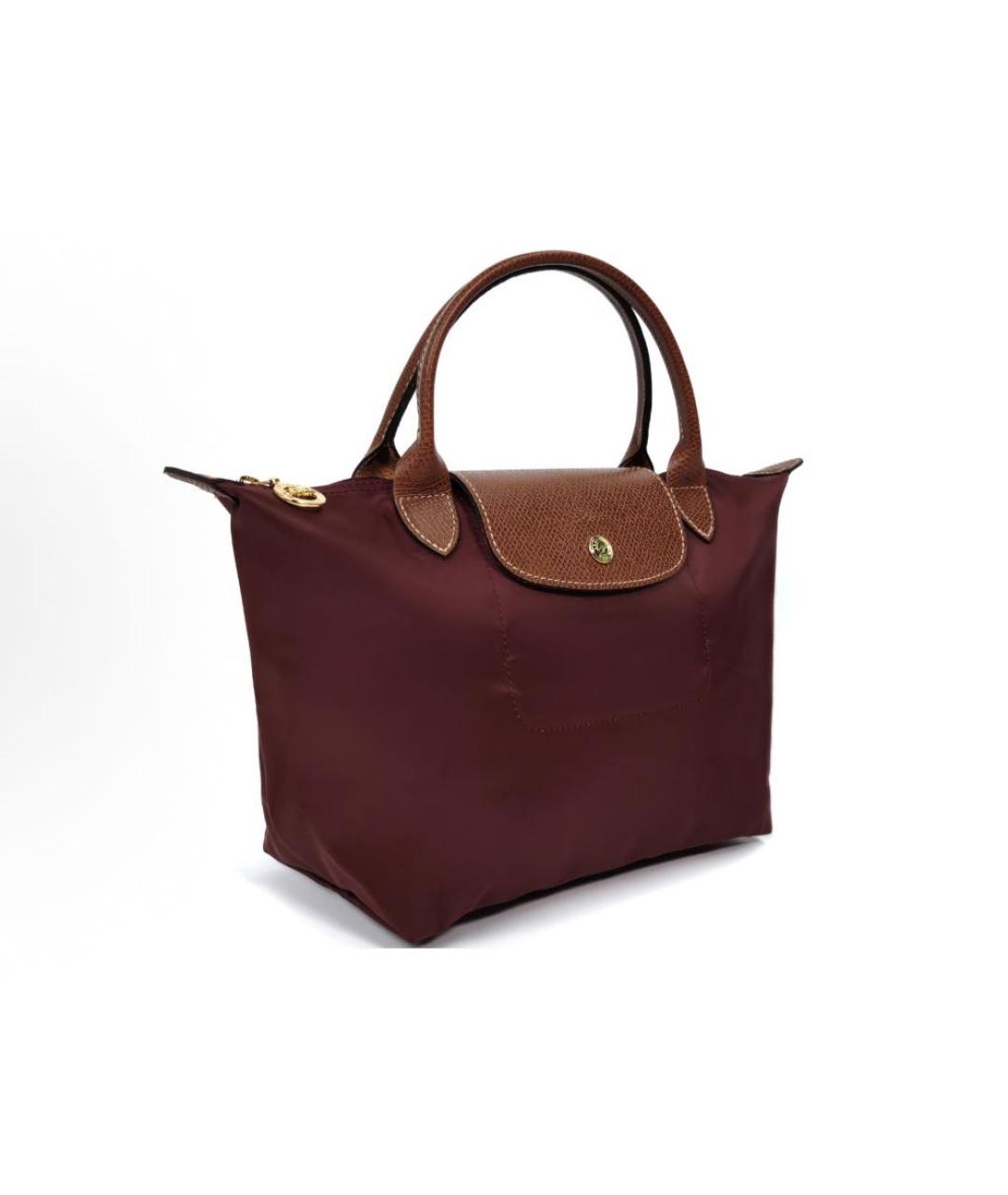 LONGCHAMP Бордовая сумка тоут, фото 2