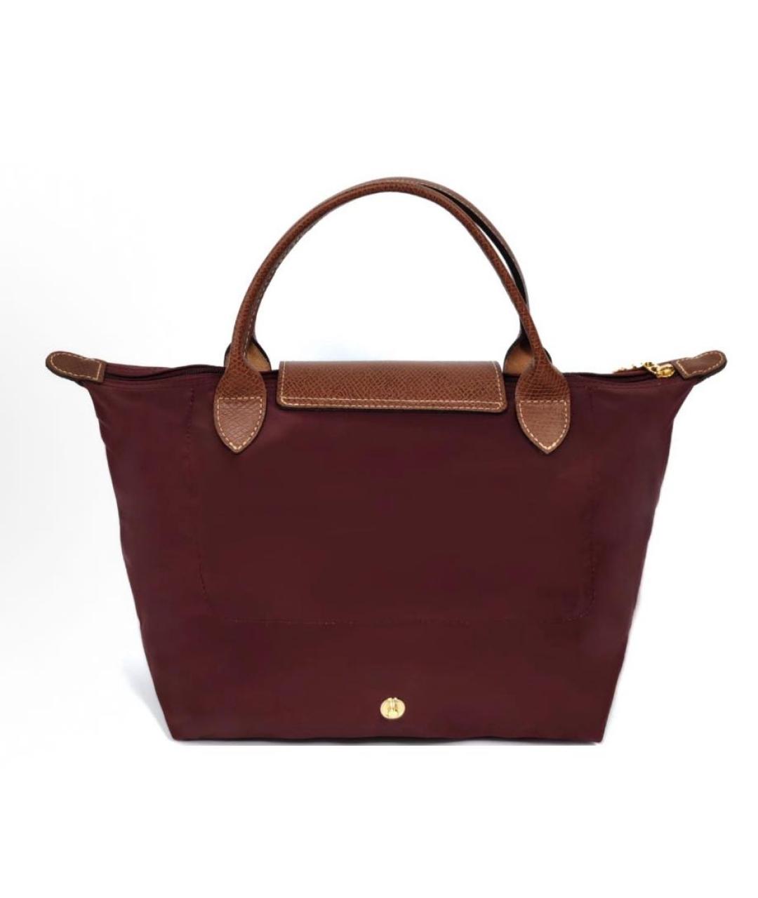 LONGCHAMP Бордовая сумка тоут, фото 3