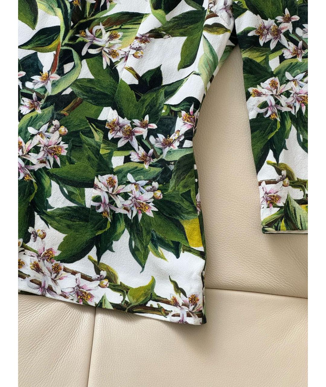 DOLCE&GABBANA Зеленый вискозный костюм с брюками, фото 7